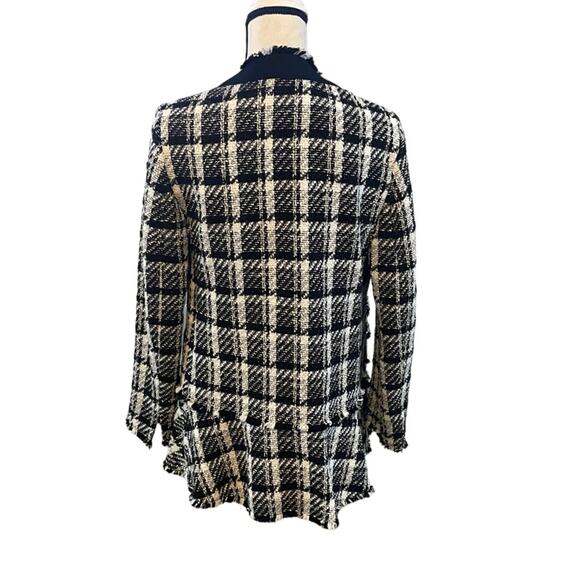 Akris Punto Tweed Blazer Jacket Long Peplum S/M - Picture 5 of 10